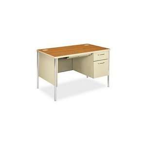  HON Mentor Single Pedestal Desk: Office Products