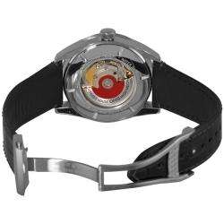   Mens Artix Date Black Leather Strap Automatic Watch  
