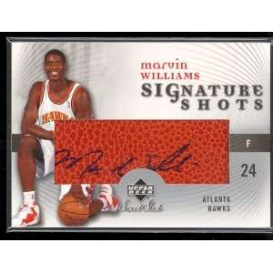   Sweet Shot Signature Shots Marvin Williams Auto Sports Collectibles