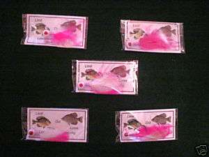 White & Pink Crappie Jigs 1/16 oz Lure for Clear Water  