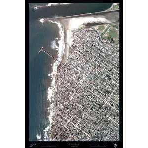  Ocean Beach, California Satellite map/print from space: 24 