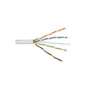 1000ft White Cat5e Bulk Cable Solid Wire 350MHz 24AWG  