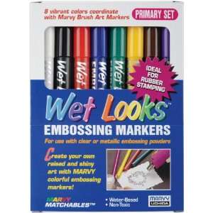  Wet Looks Embossing Marker 8/Set Primary 