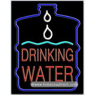 Drinking Water Neon Sign Grocery & Gourmet Food
