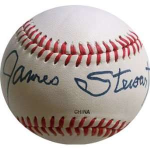  James Stewart Autographed Baseball