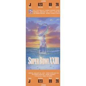  Collectible Phone Card: 10m Super Bowl XXIII Ticket: San 