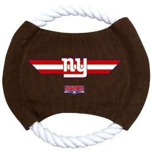  NFL New York Giants 9 Flying Rope Disk Dog Toy Pet 
