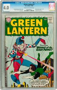 Green Lantern #1 CGC 4.0 DC 1960 Origin Movie 911 cm  