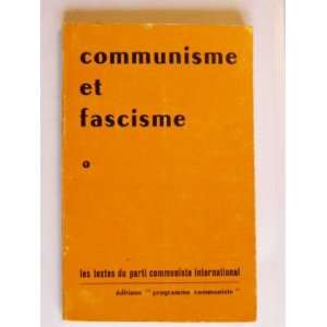  Communisme et fascisme 1 Collectif Books