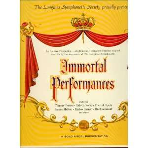   The Longines Symphonette Society Presents Immortal Performances Music