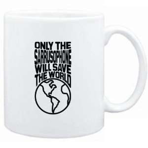 Mug White  Only the Sarrusophone will save the world  Instruments 