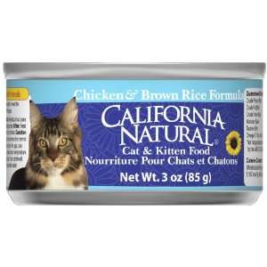   Natural Chicken & Brown Rice Canned Cat & Kitten Food: Pet Supplies