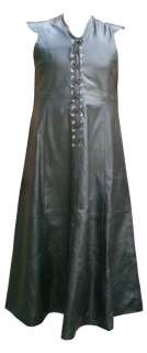 Ladies Leather Gown Dress Wide Shoulder New All Sizes  