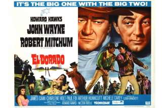 Vintage Classic Movie Poster Reprint ELDORADO with John Wayne  