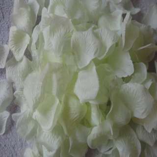 2000 pcs Ivory Silk Rose Petals Wedding Flowers Favor New  