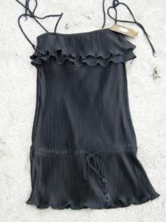 Juicy SWIMSUIT Y68689 Pleated Ruffle Coverup dress  