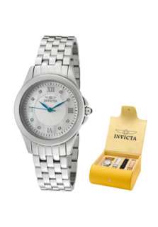 Invicta Watch 10677 Womens Wildflower White Diamond Light Silver 