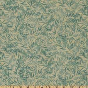  44 Wide Tranquil Moments Leaves Aqua Fabric By The Yard 
