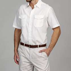MICHAEL Michael Kors Mens Linen/Cotton Shirt  Overstock