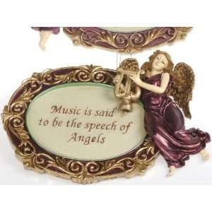  Kurt Adler Angel Ornaments with Sayings About Music 