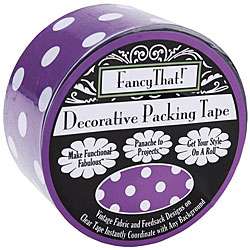   Purple Polka Dot 25 yard Decorative Packing Tape Roll  