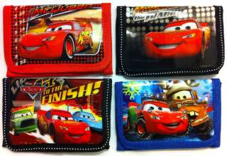 New Boy Disney Cars McQueen Trifold Wallet LOW SHIPPING  