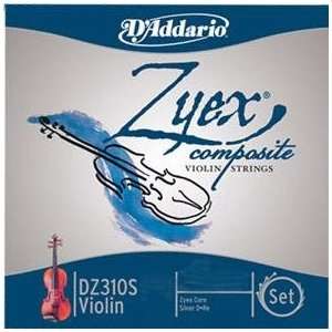  10 Zyex Violin Strings 4/4 Medium Silver D Sets DZ310S 