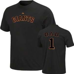  San Francisco Giants #1 Dad Name and Number T Shirt 