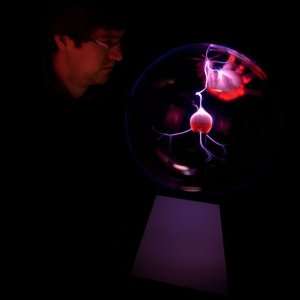 Museum Sized 15 Diameter Plasma Globe   PURPLE Plasma   MARBLE Base