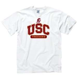  USC Trojans Youth White Athletics T Shirt Sports 