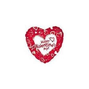  36 Happy Valentines Day Crayon Hearts   Mylar Balloon 