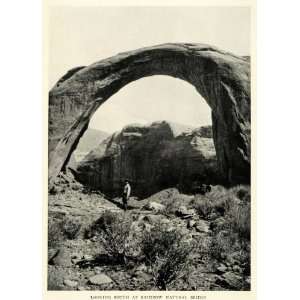  1923 Print National Monument Rainbow Natural Bridge Utah 