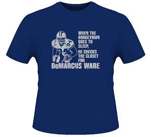 Demarcus Ware Football Dallas Linebacker Navy T Shirt  