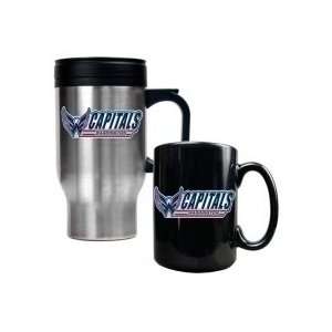  Washington Capitals Logo Travel Mug and Ceramic Mug Set 