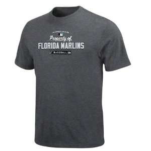 Florida Marlins Authentic Collection Property Of Pro Carbon Heather 