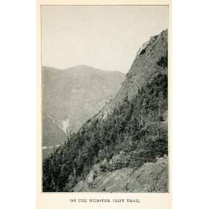   White Mountains New Hampshire Landscape   Original Halftone Print