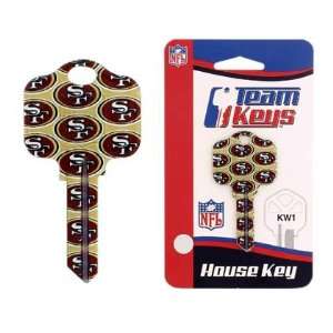 NFL San Francisco 49ers 2 Key Set   Kwikset:  Sports 