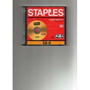 Two, Staples Recordable Compact Discs, CD R, 700mb / 80 Min, 1X 48X