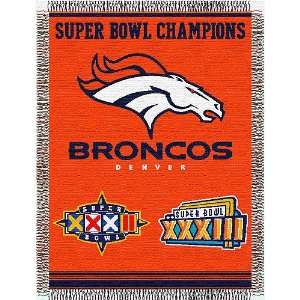  Denver Broncos NFL Super Bowl Commemorative Woven Tapestry 