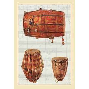   poster printed on 20 x 30 stock. Native American Drums: Home & Kitchen
