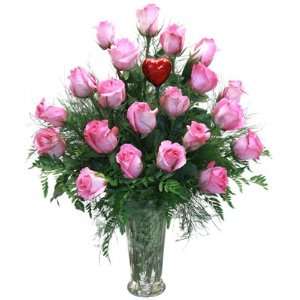 Doz Pink Rose Bouquet  Grocery & Gourmet Food