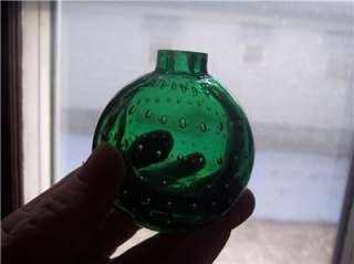 antique emerald green Glass Target Ball OR FIRE EXTINGUISHER ROUND 