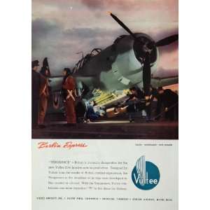   Vengeance Dive Bomber Airplane WW2   Original Print Ad