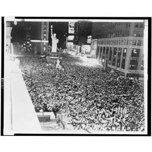   Times Square premature Japanese surrender, 1945,WWII