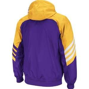Los Angeles Lakers 2011 Full Zip Pre Game Hooded Sweatshirt (Purple 