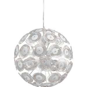   Pendant with Clear & White Mottled Glass 6361 6 14