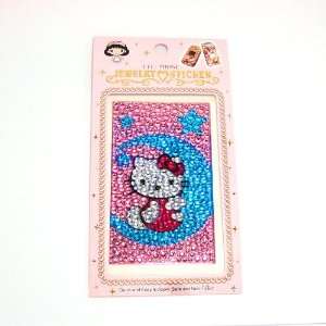  HELLO KITTY moon and star cellphone crystal sticker for 