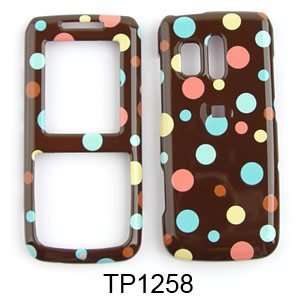  CELL PHONE CASE COVER FOR SAMSUNG MESSAGER R450 POLKA DOTS 