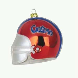   Florida Gators NCAA Glass Football Helmet Ornament (3 inch): Sports