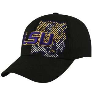  Top of the World LSU Tigers Black Shades Flex Fit Hat 